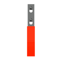 71-610-1 MODULAR SOLUTIONS ORANGE VINYL COATED HOOK, STANDARD HARDWARE INCLUDED